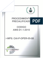 PROCED. AWS D1.1 2010