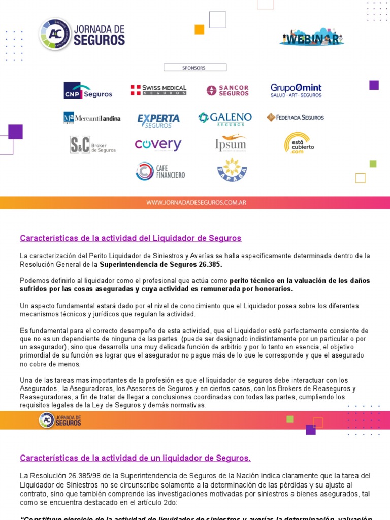 Presentación - Siniestros liquidación y procedimiento | PDF | Seguro ...