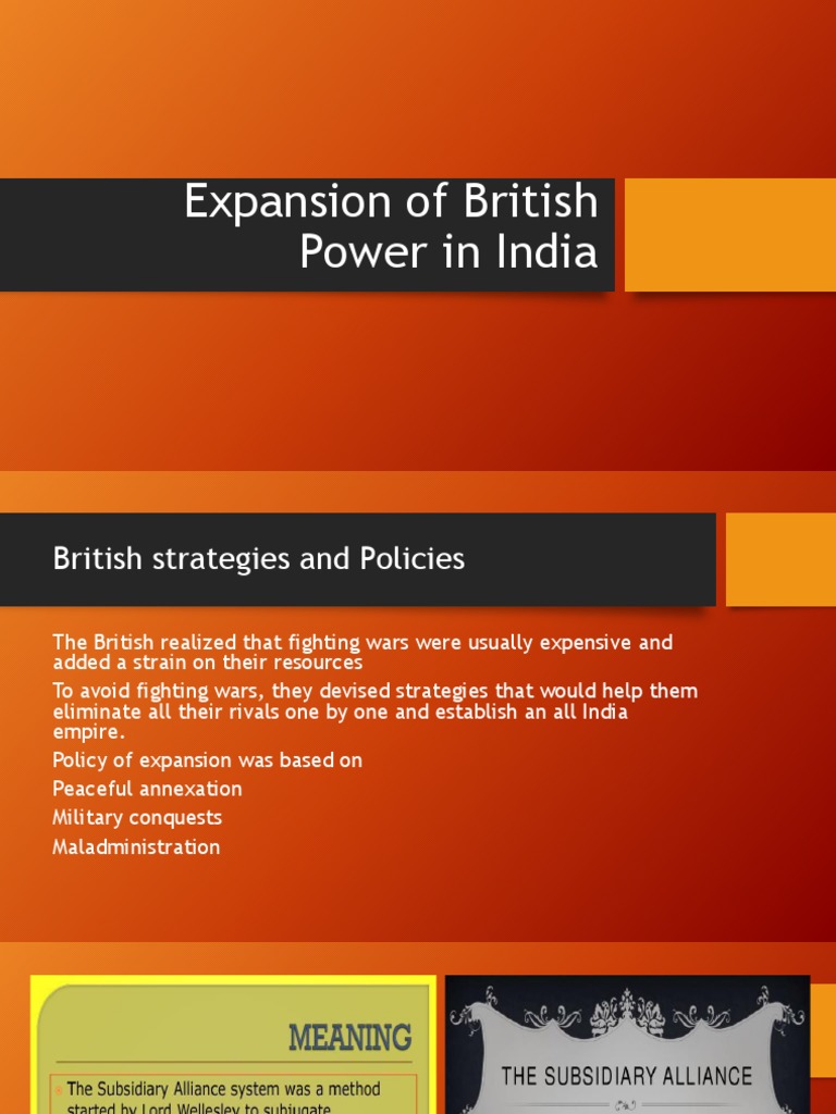 British Expansion Policies in India | PDF