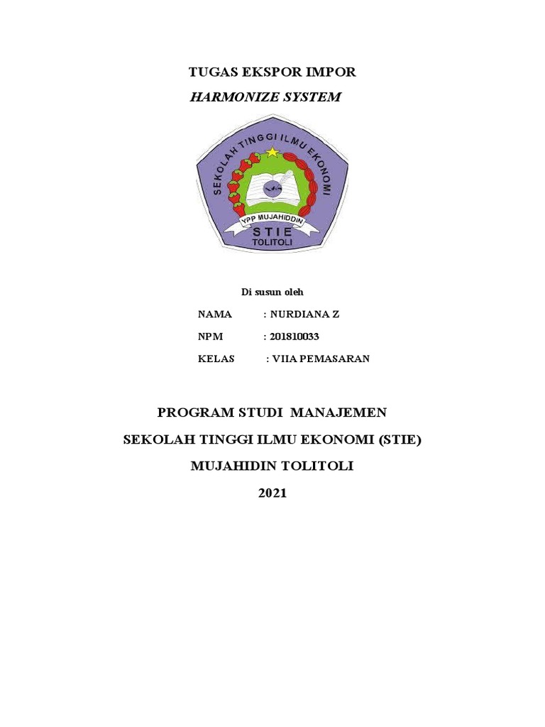 Tugas Ekspor Impor Hs Pdf Asean Free Trade Area Economies