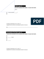 Unit 13 Conv Pair Work p113