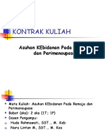 1a. KONTRAK KULIAH Askeb Pada Remaja dan Menopause