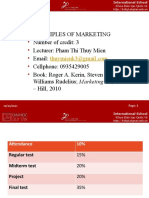 Principles of Marketing Course