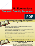 Change in Quantity Demanded