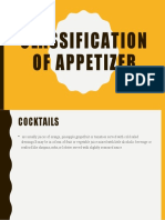 Classification of Appetizer