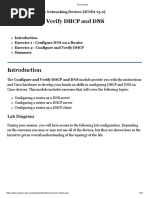 Configure and Verify DHCP and DNS