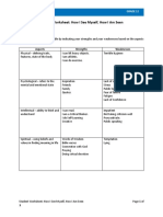 Week 5 Worksheet: How I See Myself, How I Am Seen