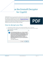 How To Use The Emsisoft Decryptor For Crypt32