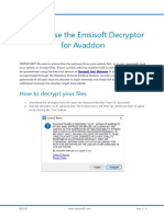 How To Use The Emsisoft Decryptor For Avaddon