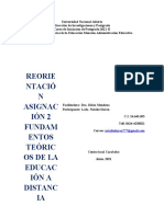 Reorientacion Asignación N°2. Educación A Distancia