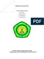 Format Laporan Penelitian Geografi