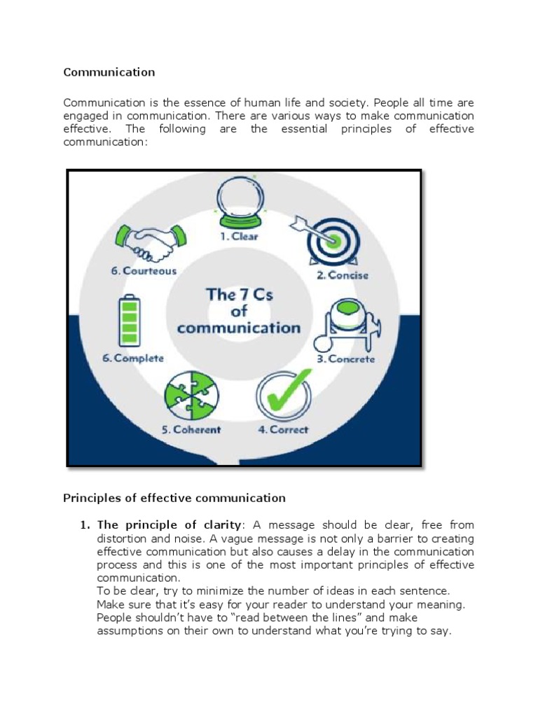 7 C's of Communication | PDF | Communication | Information