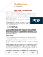 Análisis cumplimiento programa PSOE 2007