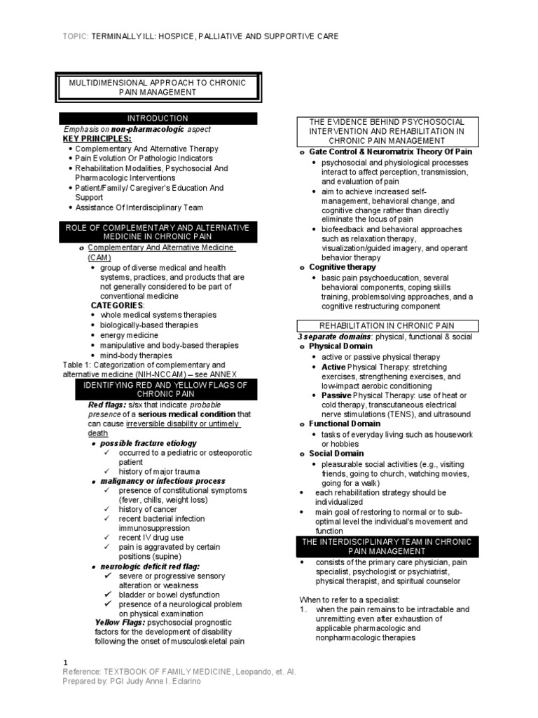 Chronic Pain Management Strategies | PDF | Pain | Alternative Medicine