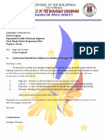 Brgy 250 Request Letter