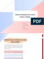 Dasar Penilaian Investasi Sektor Publik