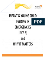 Infant & Young Child Feeding in Emergencies: (IYCF E) and