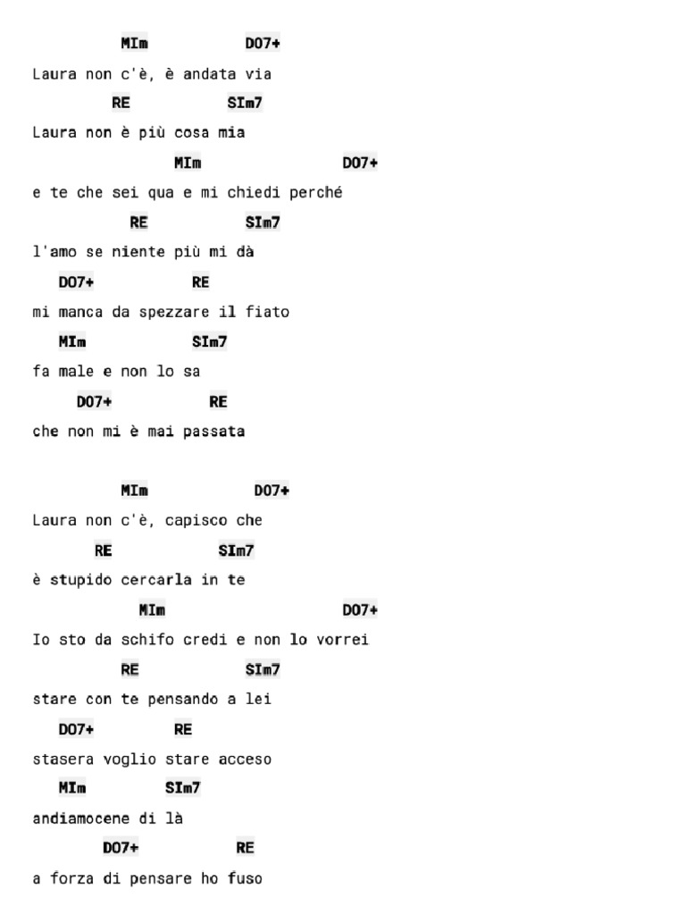 Laura Non C è Nek Pdf