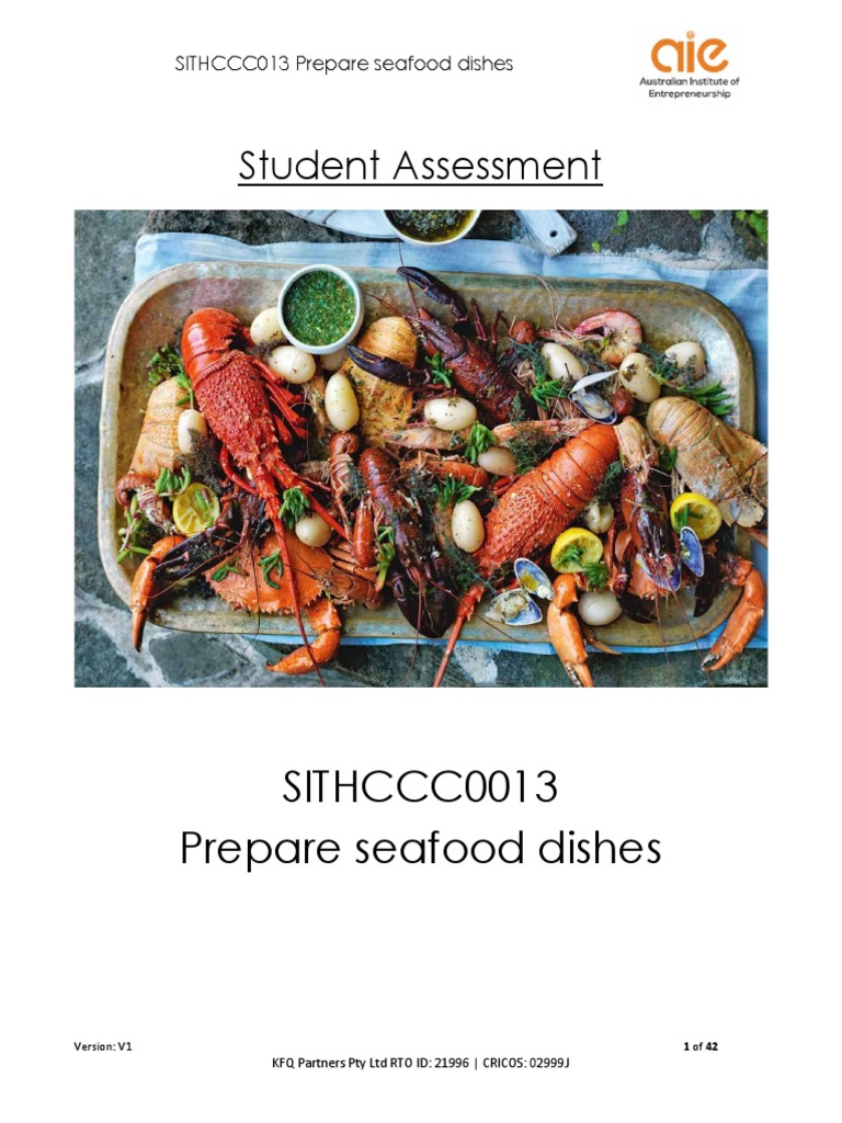 student-assessment-sithccc0013-prepare-seafood-dishes-pdf-seafood