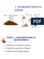 Topic 1 - Introduction To Geotechnics - 27.09.2021