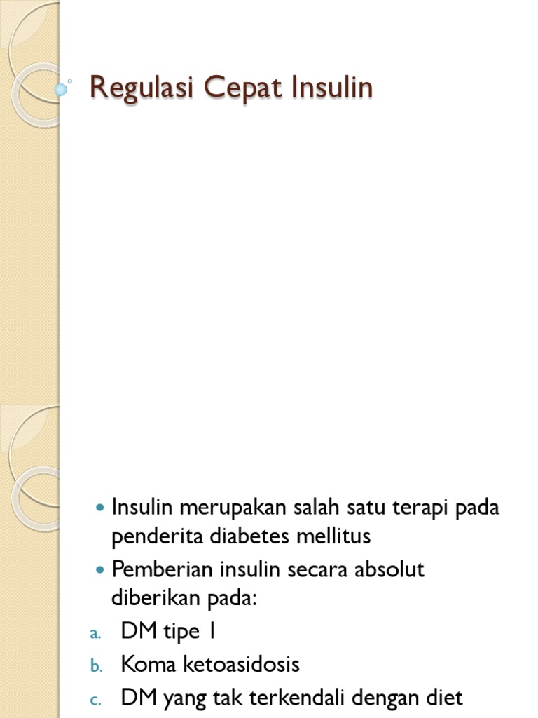 Rumus dan Dosis RCI Insulin | PDF