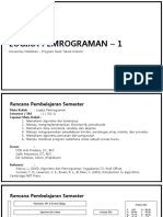 Logika Pemrograman Materi - W1