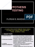 Chapter 8 Hypothesis Testing