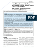 Prevalence of Bovine Tuberculosis and Risk Factor Assessment in Cattle in Rural Livestock Areas of Govuro District in The Southeast of Mozambique