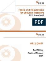 Rules and Regulations For Security Installers by Paul Phillips BSIA