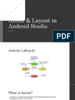 Android Intent & Layout Guide