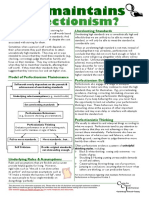 Perfectionism Information Sheet - 02 - What Maintains Perfectionism