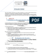 FONCTION FINANCIERE Dalal