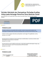 Perilaku Merokok Dan Dampaknya Terhadap Kualitas Hidup Keluarga Penerima Dana Bansos