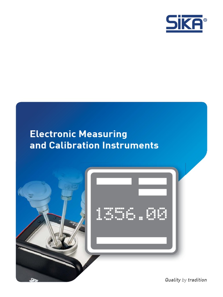 Sika Pressure Calibration Catalog PDF Calibration Pressure