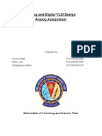 Analog and Digital VLSI Design Analog Assignment