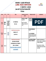 Horario Semanal Del 18 Al 22 de Octubre 2021 03 Años