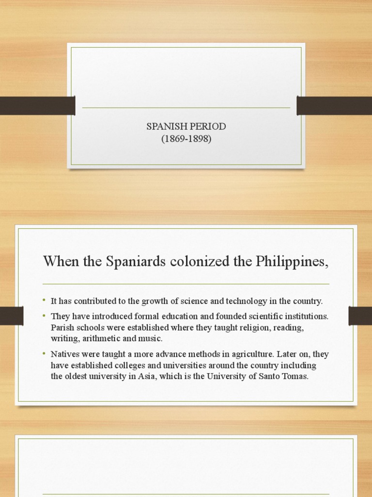 Spanish Period PDF