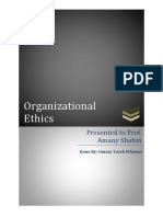 Organizational Ethics - Group 2 - Omnia Tarek ElNahas