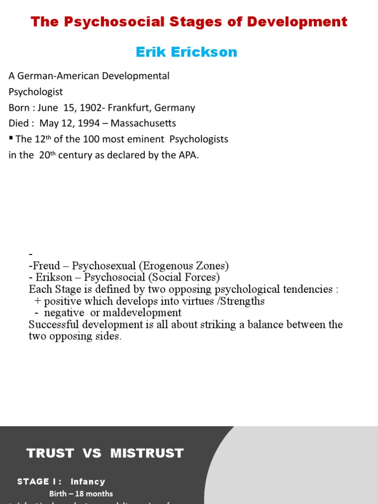 Erikson's 8 Stages of Development | PDF | Family | Human Nature