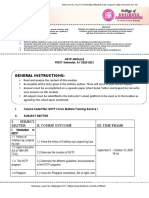 General Instructions:: NSTP Module FIRST Semester, AY 2020-2021