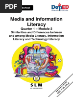 Media and Information Literacy: Quarter 1 - Module 2