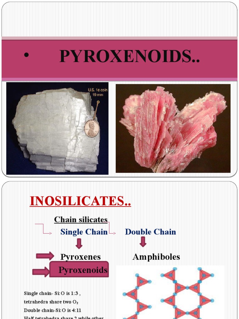 Pyroxenoids: Structure and Properties | PDF | Minerals | Chemical ...