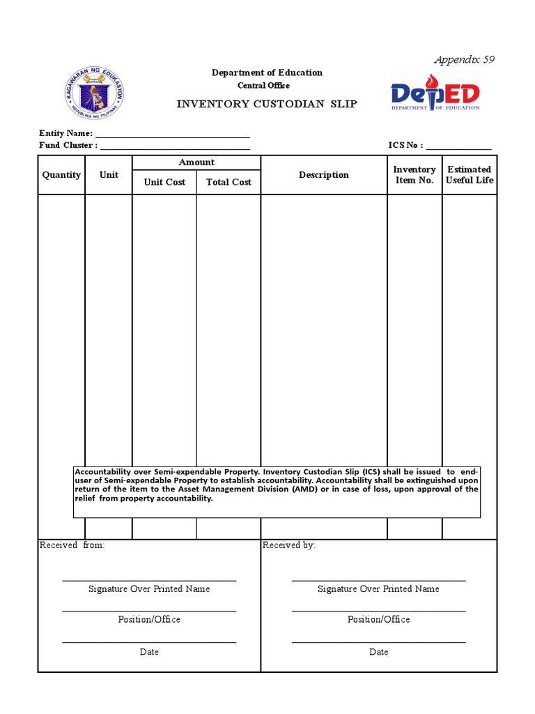 Appendix 59 Inventory Custodian Slip PDF