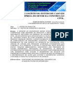 Indicadores Logísticos Estudo de Caso