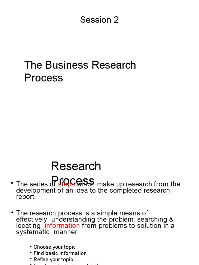 Business Research Process Overview | PDF | Survey Methodology | Data ...