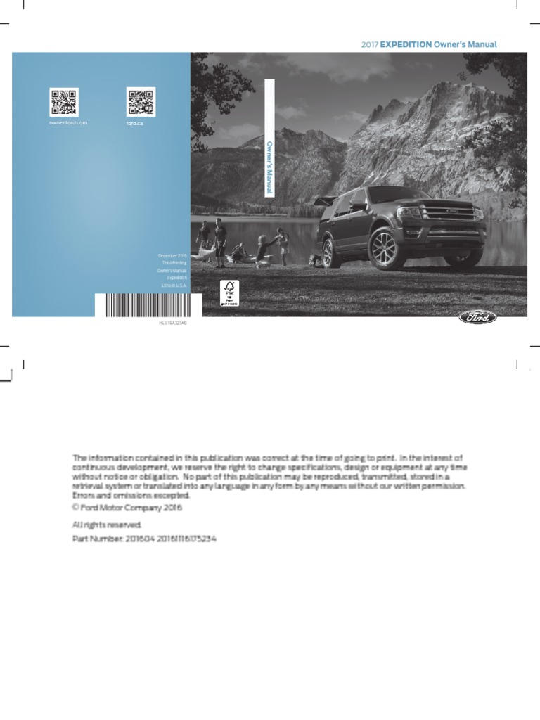 2018 FORD EXPEDITION OWNERS MANUAL visual data 2