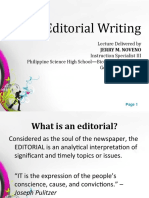 Editorial Writing