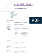 HTML Tutorial - HTML Tags Reference Guide