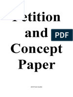Petition and Concept Paper
