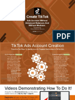 TikTok Ads Account Creation